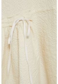 Victoria Victoria Beckham - Sukienka. Kolor: beżowy. Materiał: materiał. Typ sukienki: oversize. Długość: mini #6
