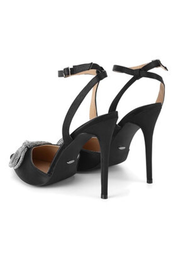 DeeZee Szpilki F92831-8 Czarny. Kolor: czarny. Materiał: materiał. Obcas: na szpilce