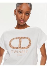 TwinSet - TWINSET T-Shirt 241TT2142 Biały Loose Fit. Kolor: biały. Materiał: bawełna #5