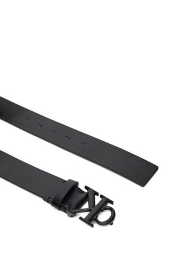 Calvin Klein Pasek Męski Ck Buckle Tumbled 35Mm LV04D7016G Czarny. Kolor: czarny. Materiał: skóra