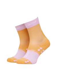 Compressport Skarpety wysokie damskie Proracing Socks V4 XU00046B4033 Pomarańczowy. Kolor: pomarańczowy. Materiał: poliamid, materiał