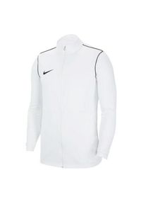 Nike - Męska Kurtka Dresowa Dry Park 20. Kolor: biały. Materiał: dresówka