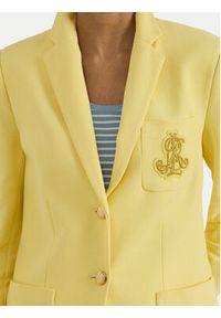 Lauren Ralph Lauren - LAUREN RALPH LAUREN Marynarka 200797305031 Żółty Slim Fit. Kolor: żółty. Materiał: bawełna #3