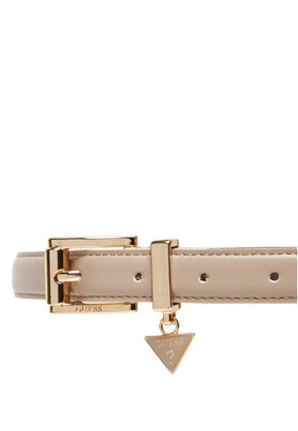 Guess Pasek Damski BW9254 P5325 Beżowy. Kolor: beżowy. Materiał: skóra