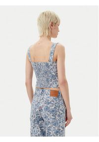 Levi's® Bluzka 001W4-0001 Niebieski Slim Fit. Kolor: niebieski. Materiał: bawełna #3