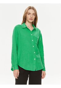 GAP - Gap Koszula 885282-02 Zielony Relaxed Fit. Kolor: zielony. Materiał: bawełna