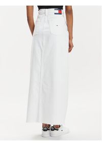 Tommy Jeans Spódnica jeansowa Claire DW0DW17991 Biały Regular Fit. Kolor: biały. Materiał: bawełna