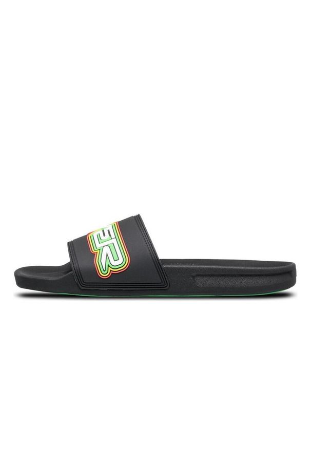 Quiksilver - Sandały wsuwane RIVI Czarny Mężczyźni. Zapięcie: bez zapięcia. Kolor: czarny. Materiał: guma, syntetyk