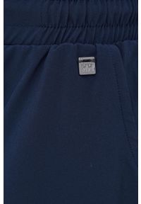 Helly Hansen szorty outdoorowe Thalia 2 damskie kolor granatowy gładkie medium waist. Kolor: niebieski. Materiał: materiał. Wzór: gładki #3