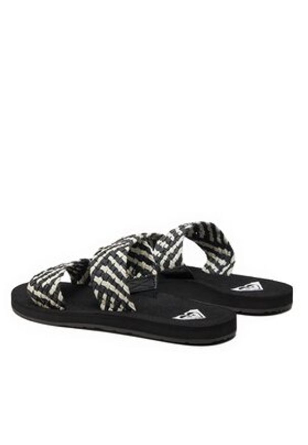 Roxy Klapki ARJL101177 Czarny. Kolor: czarny. Materiał: skóra