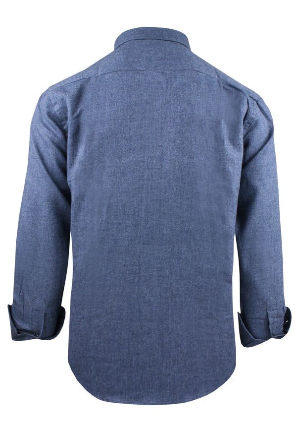 Casualowa Koszula, Kołnierzyk Button Down - Pako Jeans - Granat, Jodełka. Okazja: na co dzień. Typ kołnierza: button down. Kolor: niebieski. Materiał: bawełna. Wzór: jodełka. Sezon: lato. Styl: casual