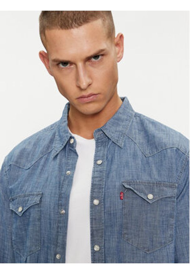 Levi's® Koszula jeansowa Barstow Western 85744-0067 Niebieski Standard Fit. Kolor: niebieski. Materiał: bawełna