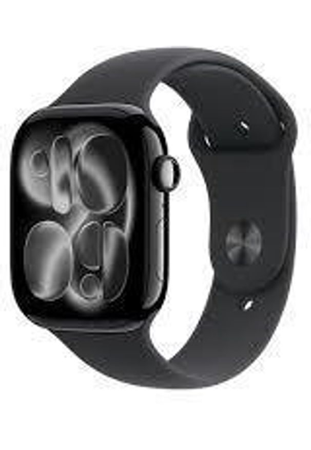 APPLE - Smartwatch Apple Watch Series 11 GPS 46mm Jet Black Aluminium with black strap Sport S/M. Rodzaj zegarka: smartwatch. Styl: sportowy
