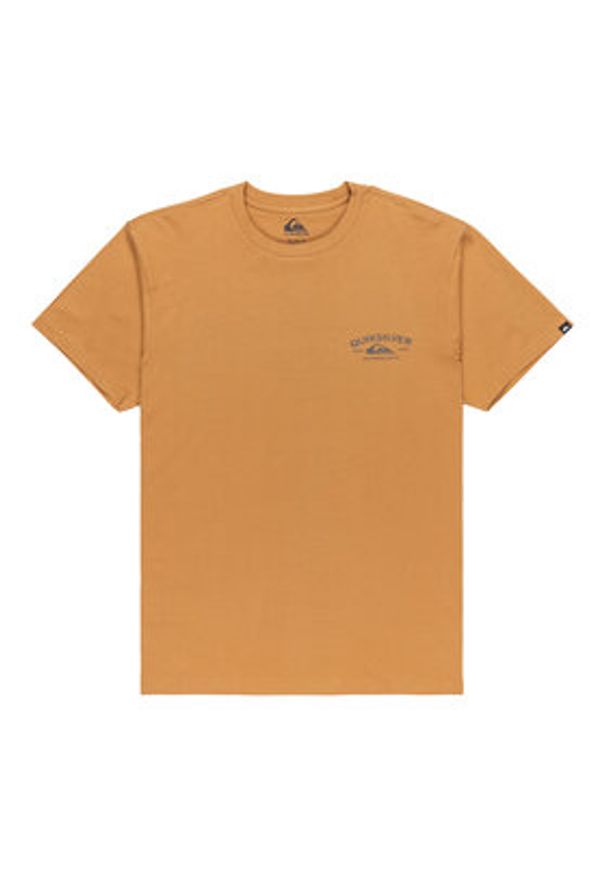 Quiksilver T-Shirt Anchor EQYZT08178 Beżowy Regular Fit. Kolor: beżowy. Materiał: bawełna