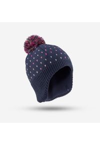 WEDZE - Czapka narciarska dla dzieci Wedze Flap. Kolor: niebieski. Materiał: akryl, materiał, poliester, elastan. Sezon: zima. Styl: sportowy #1