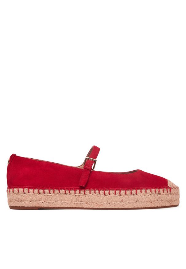 Lauren Ralph Lauren - LAUREN RALPH LAUREN Espadryle 802P06401002 Czerwony. Kolor: czerwony. Materiał: skóra, zamsz