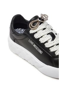 Love Moschino - LOVE MOSCHINO Sneakersy JA15554G0IIA0000 Czarny. Kolor: czarny. Materiał: skóra #4