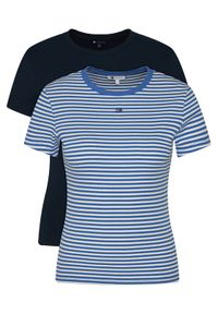 Tommy Jeans Komplet t-shirtów DW0DW21430 Kolorowy Slim Fit. Materiał: bawełna. Wzór: kolorowy #1