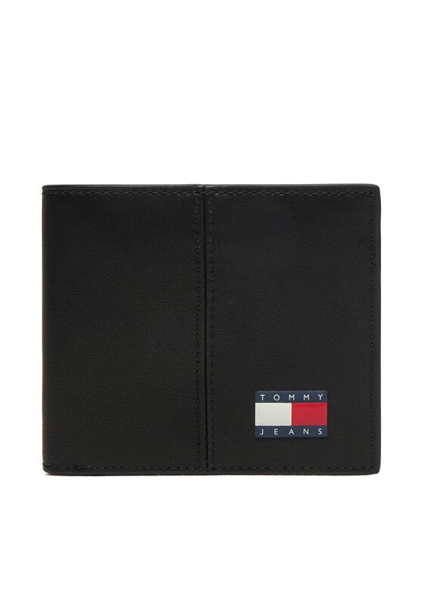 Tommy Jeans Portfel Tjm Heritage Cc Wallet AM0AM14281 Czarny. Kolor: czarny. Materiał: skóra