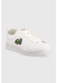 Lacoste sneakersy x Bridgerton Carnaby Piquee kolor biały 45SFA0095. Nosek buta: okrągły. Kolor: biały. Materiał: guma #3