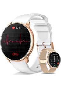 Smartwatch Lazird damski zegarek EKG AMOLED ciśnieniomierz oksymetr złoty. Rodzaj zegarka: smartwatch. Kolor: złoty #1