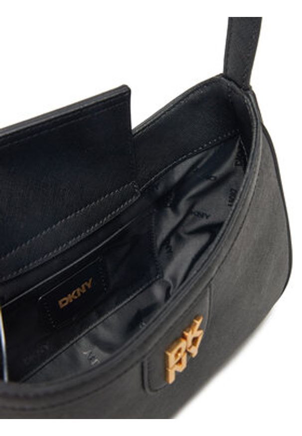 DKNY Torebka Carol R43HKV84 Czarny. Kolor: czarny. Materiał: skórzane