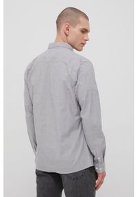 Lee koszula męska kolor szary slim z kołnierzykiem button-down. Typ kołnierza: button down. Kolor: szary. Materiał: tkanina, bawełna. Długość rękawa: długi rękaw. Długość: długie #4