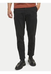 Jack & Jones - Jack&Jones Chinosy Harlow 12242188 Czarny Tapered Fit. Kolor: czarny. Materiał: bawełna