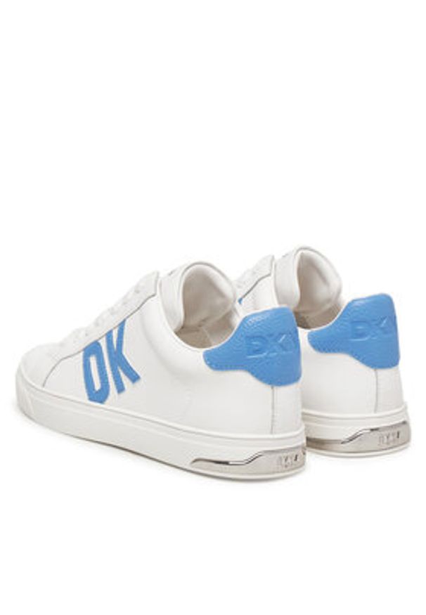 DKNY Sneakersy Abeni Lace Up Sneaker K1300916 Biały. Kolor: biały. Materiał: skóra