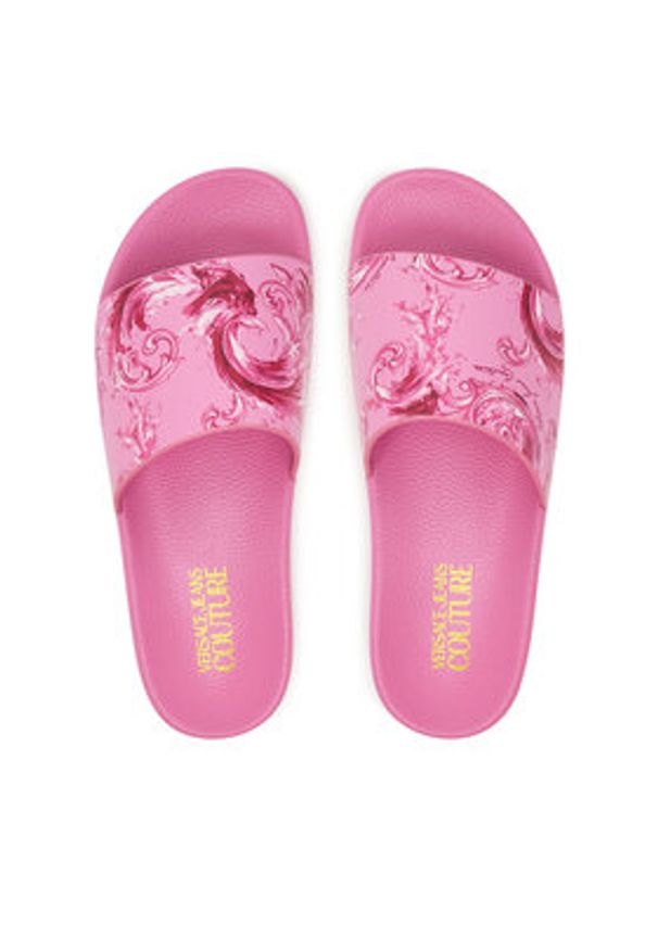 Versace Jeans Couture Klapki 80VA3SQ3 ZS365 499 Różowy. Kolor: różowy. Materiał: syntetyk