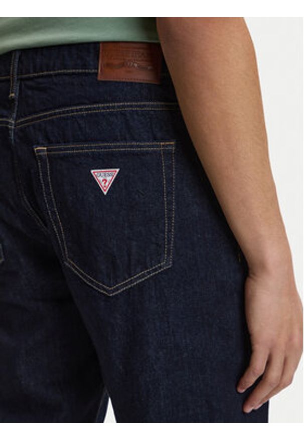 Guess Jeans Jeansy M4BAB3 D5EJ2 Granatowy Relaxed Fit. Kolor: niebieski