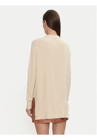 Kontatto Sweter 3M0128 Beżowy Relaxed Fit. Kolor: beżowy. Materiał: syntetyk #3