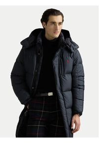 Polo Ralph Lauren Płaszcz zimowy 710962406002 Czarny Regular Fit. Typ kołnierza: polo. Kolor: czarny. Materiał: syntetyk. Sezon: zima #3
