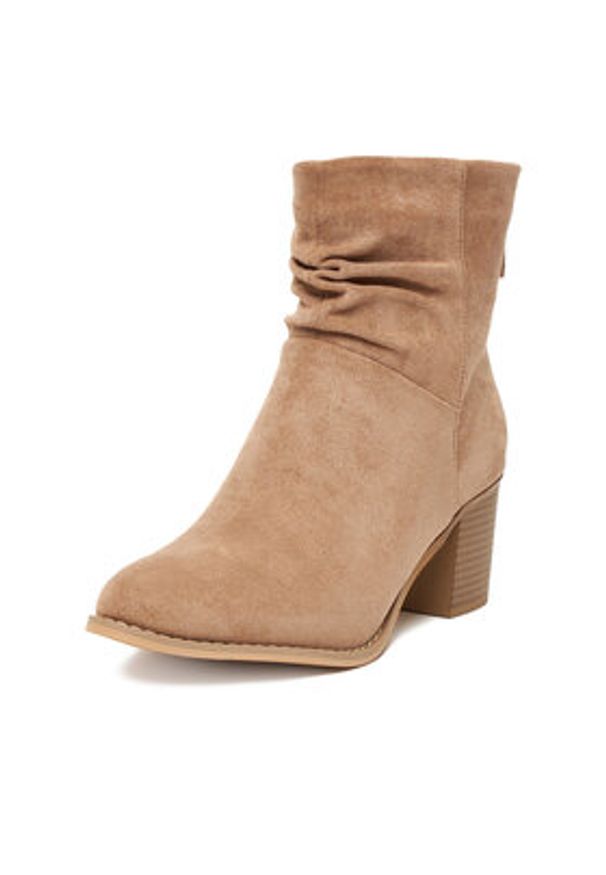 Jenny - JENNY Botki CEO-MARTINA WS14438-22 Beżowy. Kolor: beżowy. Materiał: materiał