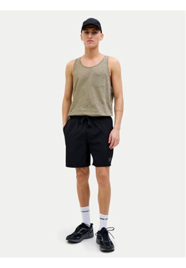 Jack & Jones - Jack&Jones Tank top Varenna 12273165 Beżowy Regular Fit. Kolor: beżowy. Materiał: bawełna