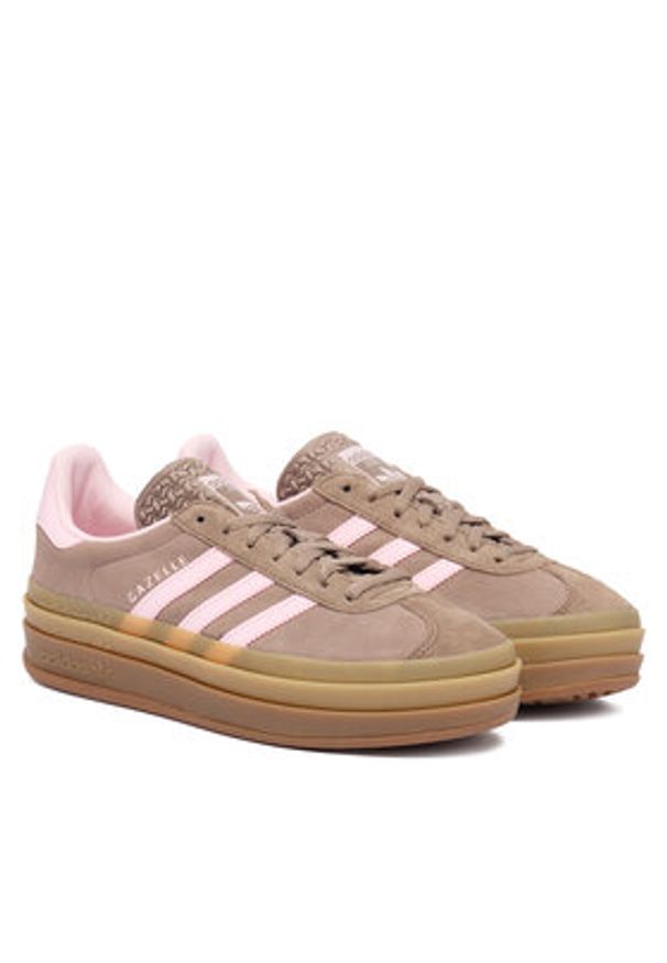 Adidas - adidas Sneakersy Gazelle Bold JQ6436 Brązowy. Kolor: brązowy. Materiał: skóra, zamsz. Model: Adidas Gazelle
