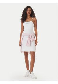 Tommy Jeans Sukienka codzienna Linear DW0DW22338 Biały Slim Fit. Okazja: na co dzień. Kolor: biały. Materiał: wiskoza. Typ sukienki: proste. Styl: casual #4