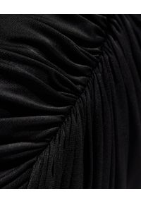 ALEXANDRE VAUTHIER - Czarna sukienka z drapowaniem. Kolor: czarny. Materiał: materiał. Typ sukienki: dopasowane. Długość: midi #4