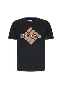columbia - Koszulka trekkingowa męska Columbia CSC Seasonal Logo. Kolor: czarny