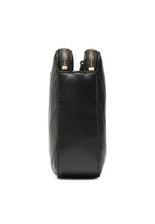 DKNY Torebka Delphine Dbl Zip Cbo R23EBG29 Czarny. Kolor: czarny. Materiał: skórzane