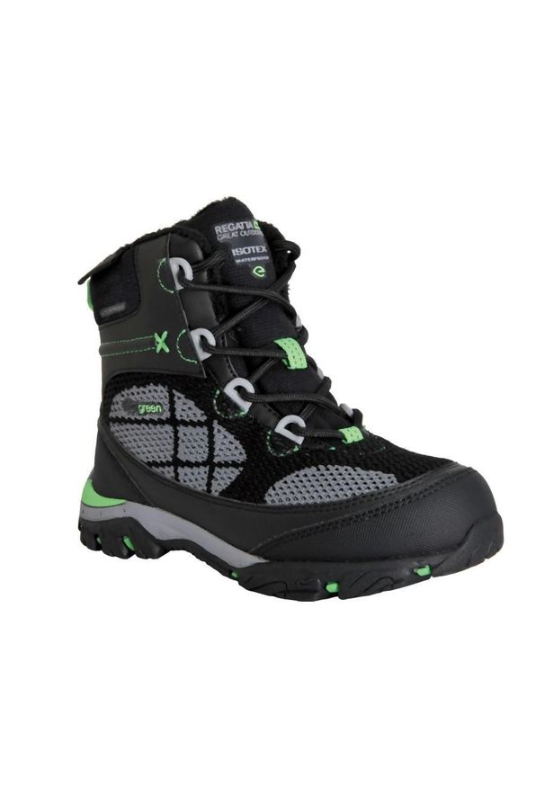 Buty trekkingowe dla dzieci Regatta Hawthorn Evo. Kolor: czarny. Sezon: zima. Sport: turystyka piesza