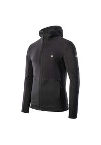 Elbrus - Męska Bluza Z Kapturem Bessan Polartec Full Zip Hoodie. Typ kołnierza: kaptur. Kolor: czarny, szary, wielokolorowy