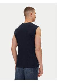 EA7 Emporio Armani Tank top 7M000223 AF10375 UB102 Granatowy Regular Fit. Kolor: niebieski. Materiał: bawełna #5