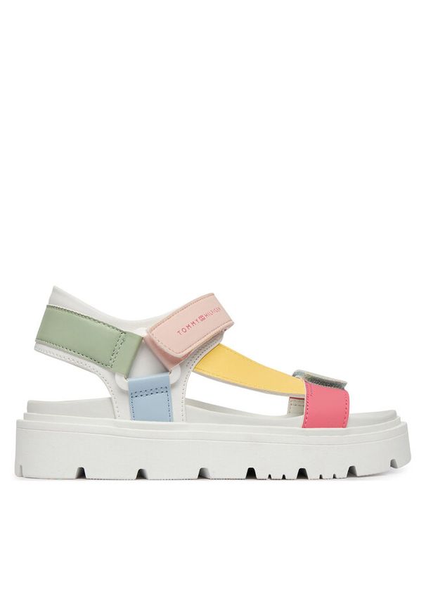 TOMMY HILFIGER - Sandały Tommy Hilfiger. Wzór: kolorowy