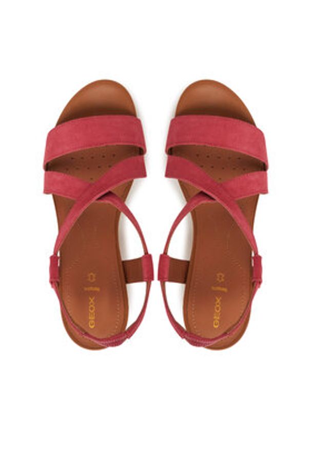 Geox Espadryle D Ischia Corda D55HHA 00022 C7008 Różowy. Kolor: różowy. Materiał: skóra, zamsz