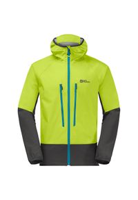 Kurtka turystyczna męska Jack Wolfskin Alpspitze Recco softshell. Kolor: zielony. Materiał: poliester, poliamid #1