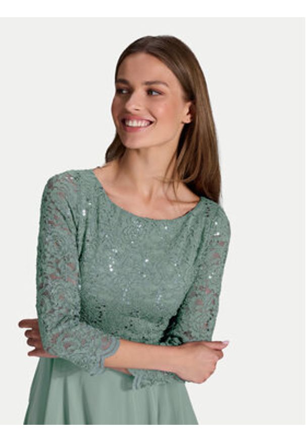 Swing Sukienka koktajlowa 77761710 Zielony Regular Fit. Kolor: zielony. Materiał: syntetyk. Styl: wizytowy