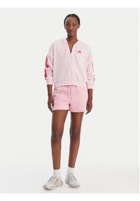 Adidas - adidas Bluza Essentials 3-Stripes KD4789 Różowy Regular Fit. Kolor: różowy. Materiał: syntetyk, bawełna #5