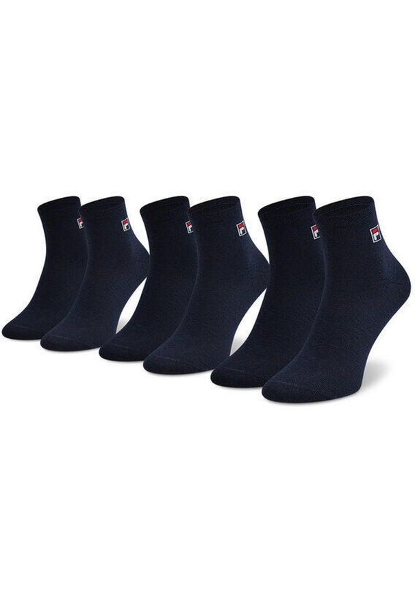 Fila Quarter Skarpety 6-pack Unisex Granatowe 43-46. Kolor: niebieski