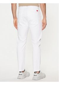 Hugo - HUGO Chinosy 50530886 Biały Slim Fit. Kolor: biały. Materiał: bawełna #5